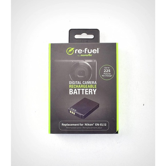 Digipower - Digital Camera Replacement Battery for Nikon EN-EL12 Battery Pack - Picture 1 of 1